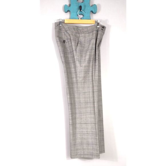 Talbots Heritage Wide Leg Womens Gray Wool Blend Trouser Pant Size 10 - Picture 2 of 14